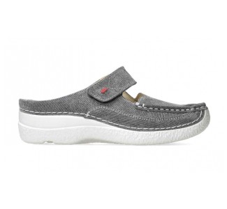 Wolky 06227 Roll Slipper Jeans Grey